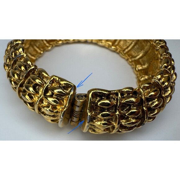 Vintage Jose Maria Barrera Rare Bracelet Bangle Gold - Picture 7 of 8